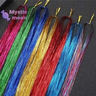 [Huyền bí] 200 sợi Tóc lấp lánh ba chiều Phần mở rộng Thiếc 90cm Nữ Hippie [Mới]