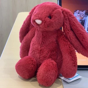 Jellycat Bashful Luxe Scarlett Bunny Thỏ Sang Trọng Búp Bê Giáng Sinh Quà Tặng Năm Mới saixit2vn