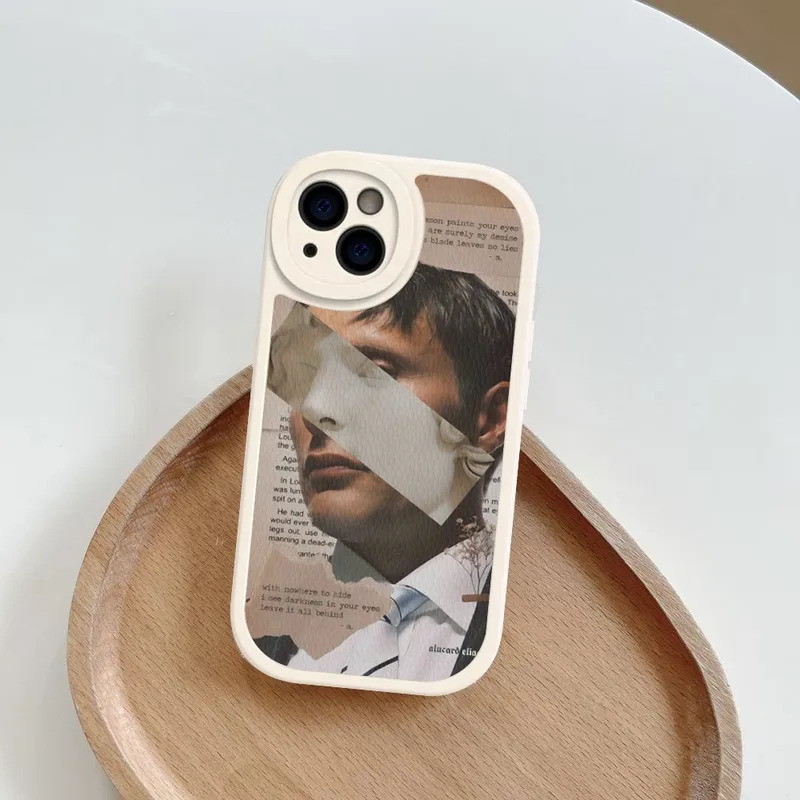 Ốp điện thoại TP-1 G-Graham H-Hannibal Mads Mikrokelsen Da cứng cho iPhone 16 17.35 14 13 12 Mini 11 14 Pro Max Xs X Xr 7 8