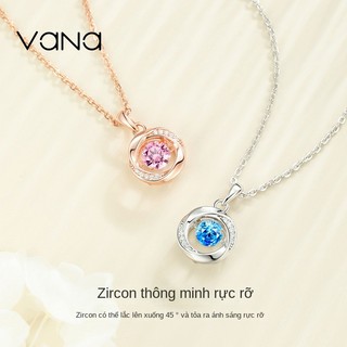 S925 Bạc Mobius Dây Chuyền Thông Minh Mosan Kim Cương Mặt Dây Chuyền Nữ Quà Sinh Nhật Cho Bạn Gái S88