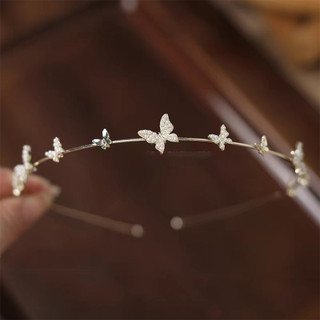 Mùa Xuân Hè Siêu Cổ Tích Rừng Phong Cách Bướm Băng Đô Phong Cách Pháp Thiết Kế Tươi Đẹp Kẹp Tóc Tinh Tế Phụ Kiện Tóc