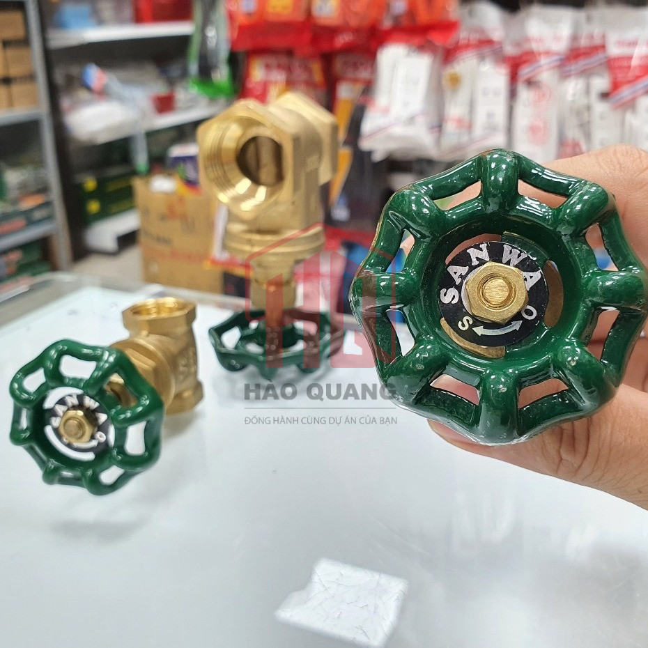Van Nước Sanwa Đồng Thau – Phi 21/27/34 – Chống Rỉ, Bền Đẹp