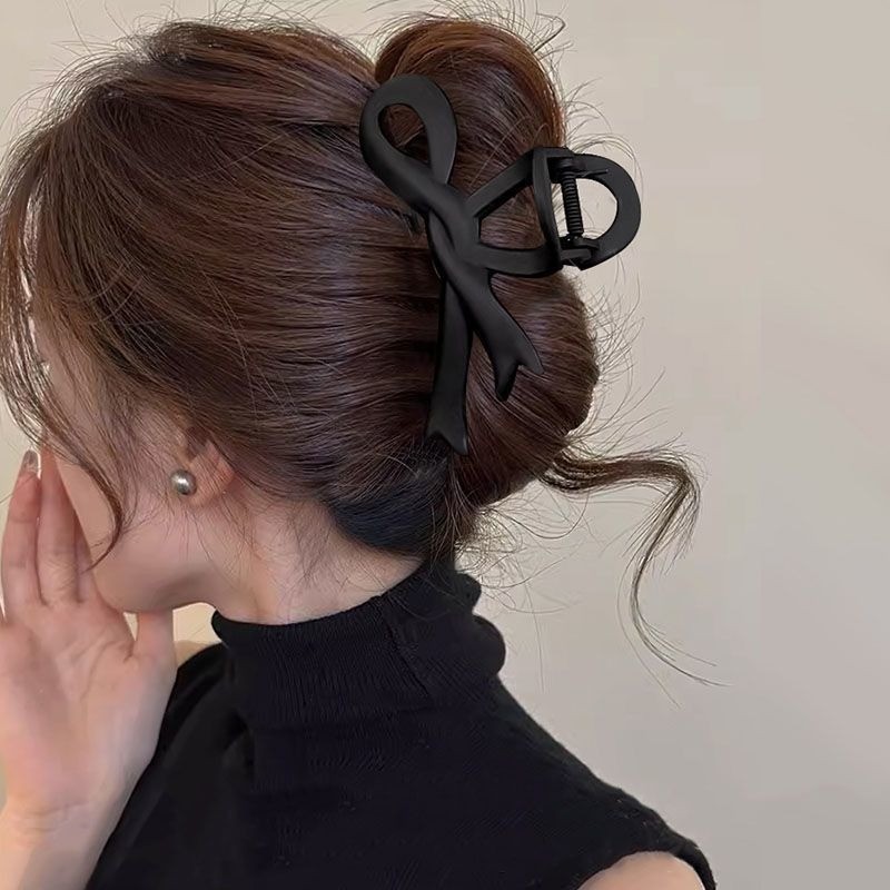 Kẹp Tóc / Kẹp Càng Cua To Lớn 15cm Acrylic Đen Thời Trang Hàn Quốc Cho Nữ - Phụ Kiện Tóc