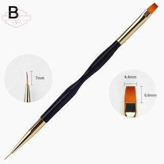 [HORK] Bộ cọ lót móng tay nghệ thuật sọc kiểu Pháp Mẹo bút vẽ dòng siêu mỏng Dual End Uv Gel Paing Brush Dụng cụ làm móng tay VN