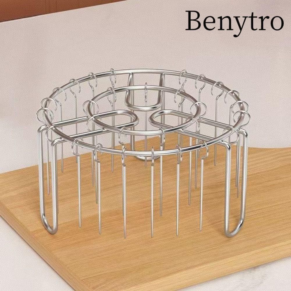 Giá đỡ xiên BENYTRO, Giá nướng dây 12 / 24 / 49 Giá nướng dọc, đỡ xiên thịt nướng dọc bằng thép không gỉ có thể tháo rời cho phụ kiện nồi chiên không khí
