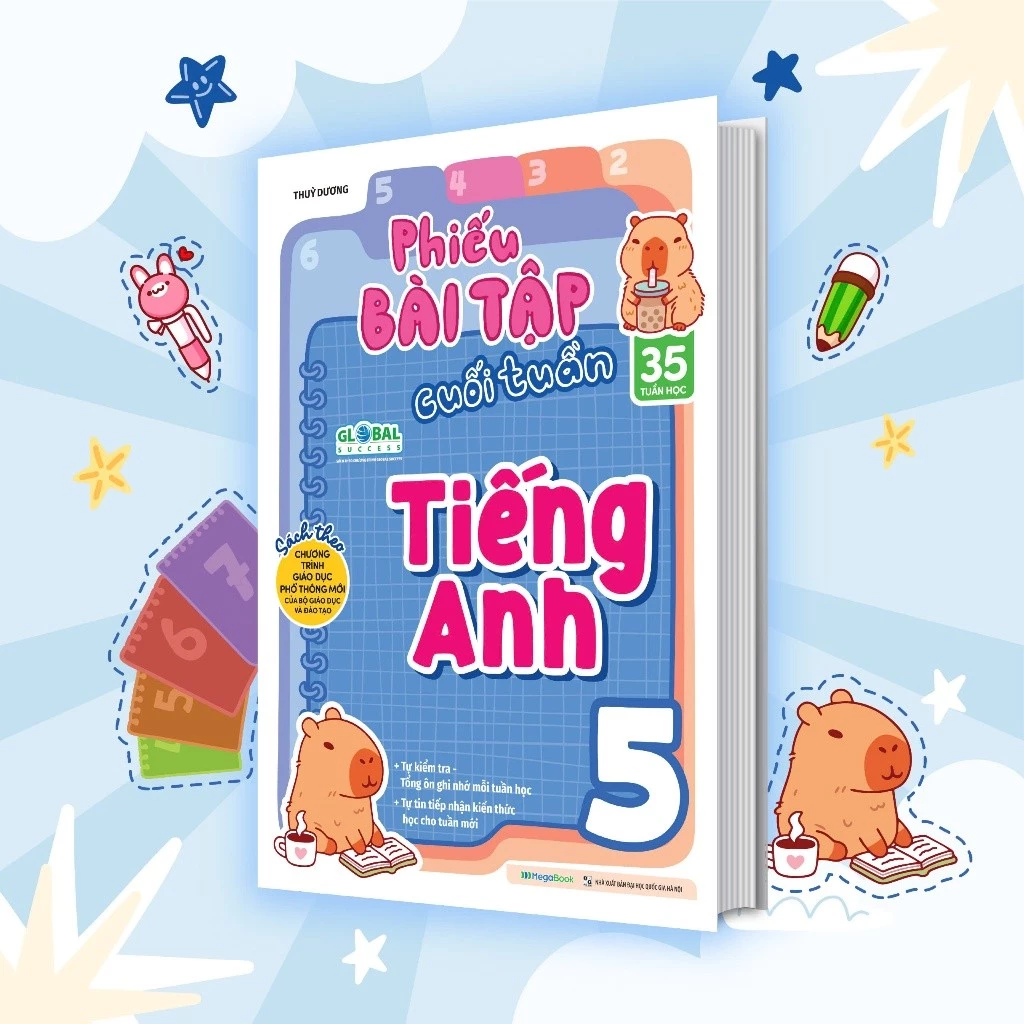 phieu bai tap cuoi tuan tieng anh 5