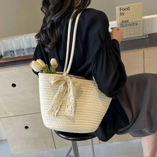 Túi xách nữ dệt dung tích lớn mới