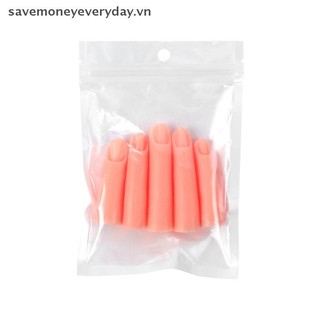 [savemoneyeveryday] 5 Cái / bộ Móng Tay Nghệ Thuật Thực Hành Tay Ngón Tay Giả Móng Tay Silicon Có Nam Châm Có Thể Lắp Tấm Móng Tay Dụng Cụ Làm Móng Tay Màn Hình Hiển Thị [vn]