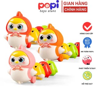 Bộ Đồ Chơi Đàn Gà Vặn Cót Xoay 360° – Gà Nối Đuôi Cho Bé Từ 6 Tháng