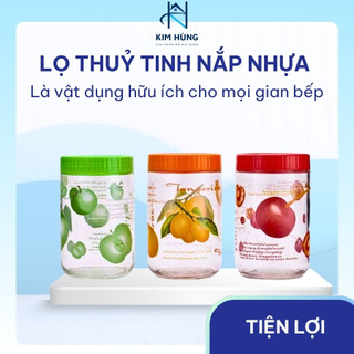 Lọ thủy tinh đựng đồ khô, ngâm hoa quả nhiều kích cỡ màu sắc