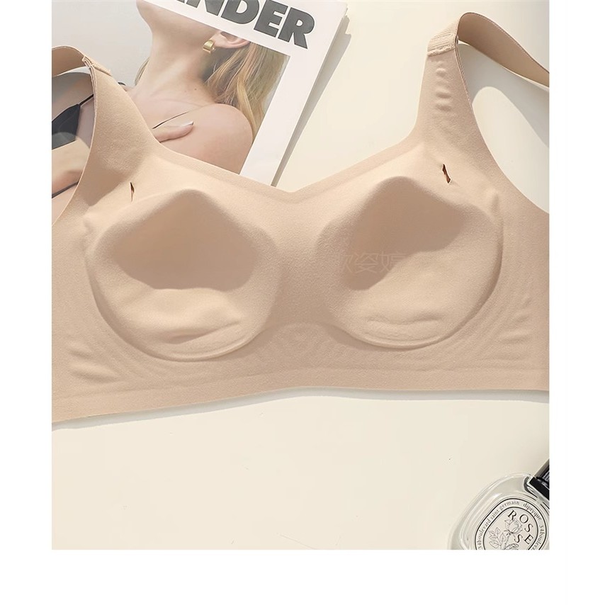 Ngực Lớn Quần Lót Nhỏ Nữ Full Cup Mỏng Phong Cách Size Lớn Áo Ngực Liền Mạch