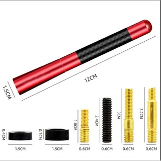 12cm Xe Honda Ăng Ten Sợi Carbon Radio FM Antena Đen Bộ Dành Cho Xe Honda City Civic Fit Jazz HRV BRV CRV WRV Brio Accord Dẫn mobilio Mugen Loại Điện R S RS Phụ Kiện