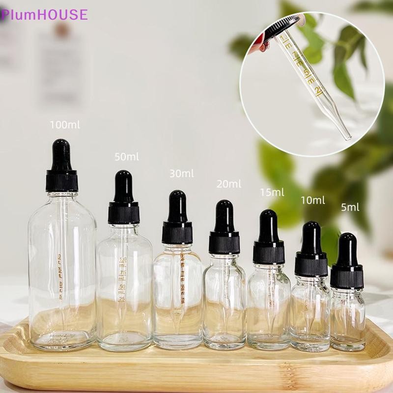 PlumHOUSE Chai Nhỏ Giọt Có Cân Thuốc Thử Giọt Mắt Thủy Tinh Trong Suốt Hương Liệu Chất Lỏng Pipet Chai Có Thể Đổ Lại Chai Du Lịch VN