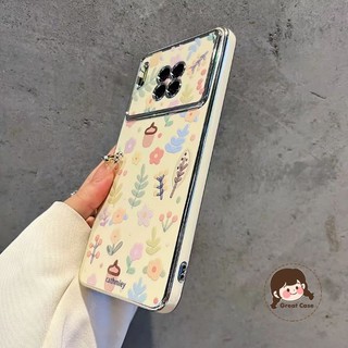 OFF-WHITE Ốp Điện Thoại Màu Trắng Hoa Nhỏ Thời Trang Cho Meizu 21 20 Pro 20 Classic 21 Note Lucky 08 Mạ Khung Vỏ Mùa Xuân Tươi Chống Rơi Bìa Mềm