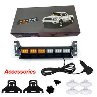 Thanh đèn cảnh báo LED khẩn cấp 12V/24V cho kính chắn gió ô tô, nhấp nháy, dùng cho cảnh sát