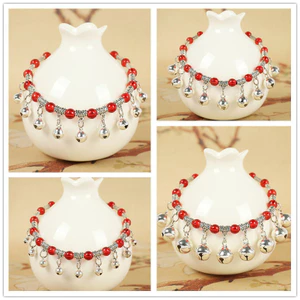 ✨✨Nền Tảng Bán Chạy Vòng Chân Nhảy Múa Với Chuông Cô Gái Khiêu Vũ Công Chúa Ngọt Ngào Sang Trọng Retro Phong Cách Dân Tộc Tây Tạng Bạc Tay Chân Dây Xích 25.5.18