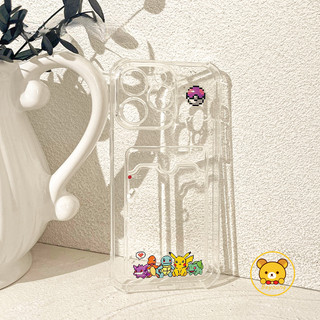 Ốp Điện Thoại Ví Pikachu Hoạt Hình Cho Samsung Galaxy A56 A26 M36 A16 A06 M55 A55 A35 A25 A15 M15 F15 M54 5G 4G Vỏ Đựng Thẻ Gengar Dễ Thương Ốp Lưng Mềm