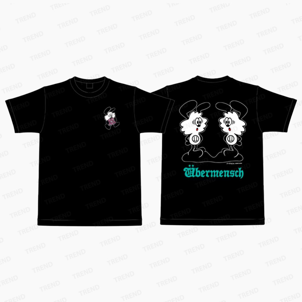 VERDY X G-DRAGON ÜBERMENSCH FAM MERCH Áo thun Cotton Unisex