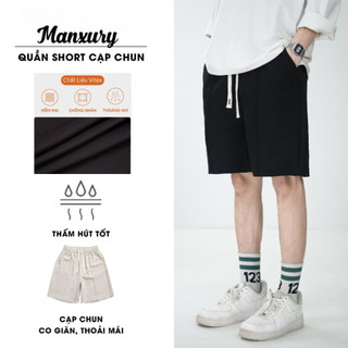 [SALE HÈ] Quần short nam cạp chun phong cách Hàn quốc, quần đùi nam vải Vitex chống nhăn mềm mại S02