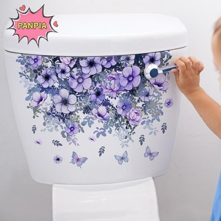Pnpia Hoa Tím Dán Tường Phòng Tắm Trang Trí Nhà Vệ Sinh Tủ Phòng Khách Trang Trí Nhà Đề Can Làm Đẹp Tự Dính Bức Tranh Tường Boutique