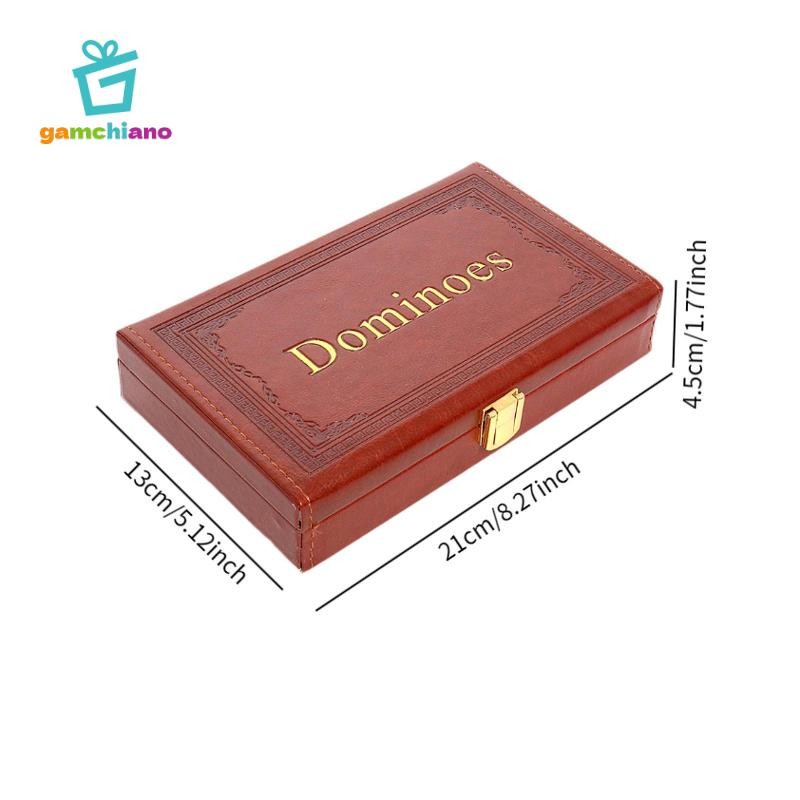 Gamchiano Dominoes Bộ Trò Chơi Có Hộp Quà Tặng 28 Thẻ Domino Công Cụ Giáo Dục Trẻ Em