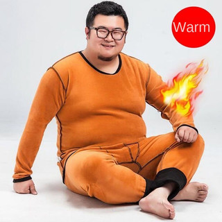 45-140kg Plus Size Nam Trượt Tuyết Du Lịch Mùa Đông Giữ Nhiệt Innerwear Bảo Vệ Lạnh Ấm Ngoài Trời Áo Tuyết + Bộ Quần