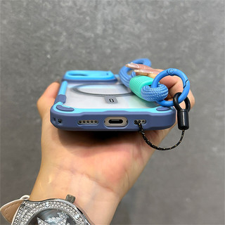 Giáp Màu Kẹo Clash Cho Ốp lưng iPhone 15 14 13 12 16 Pro Max Plus Đứng Có Dây Đeo Cổ Tay Ốp lưng