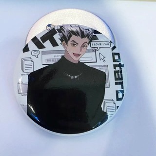 Anime Haikyuu Bóng chuyền trung học Kozume Miya Suna Rintaro Huy Hiệu Nút Cài Cài Áo Cosplay Bộ Sưu Tập Đồ Chơi Túi Trang Trí Quà Tặng 58mm