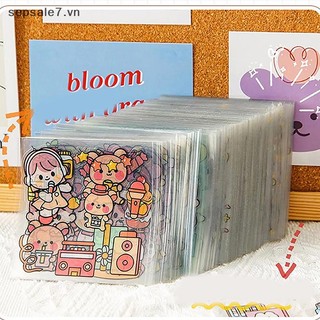 [-d] 50 Miếng Dán Sổ Cái Dễ Thương Chống Thấm Nước PET Không Lặp Lại Miếng Dán Cắt Cho Học Sinh Và Bé Gái Anime {vn}