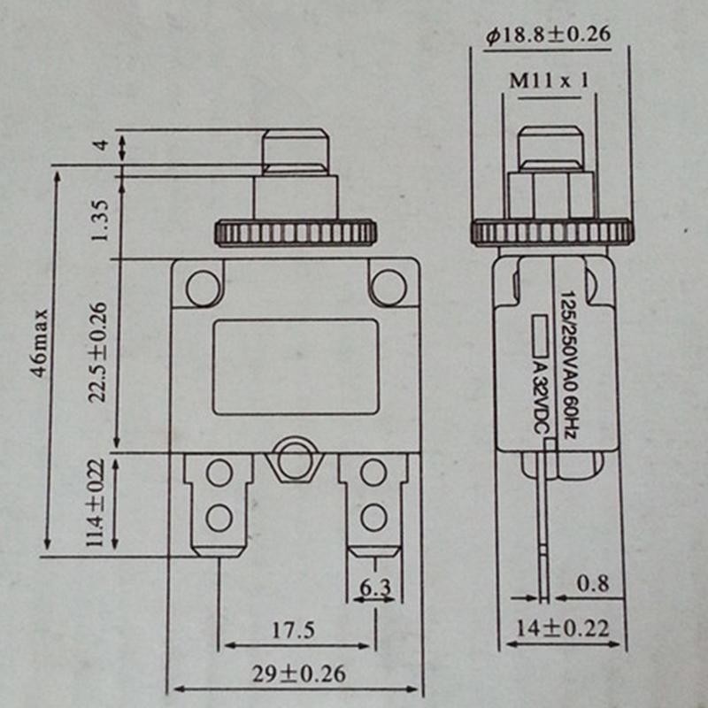 TMOY 3A 4A 5A 6A 7A 8A 10A 12A 15A 20A 25A 30A 35A Bộ ngắt mạch nhiệt hiện tại Bảo vệ quá tải quá tải TCVN