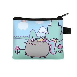 Pusheen Series Ví Dây Kéo Túi Đựng Tiền Thẻ Ngân Hàng Giấy Đồng Xu Túi Bảo Quản Tiền Tệ Hoạt Hình SpongeBob SquarePants In Biểu Hiện Dễ Thương Ví Trẻ Em