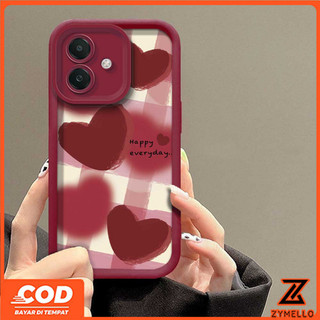Ốp Lưng Cho OPPO A6X A6 A6 PRO A5i A5X A5 5G A3X A3 PRO A5 PRO A80 A60 A79 A38 A18 A17 A57 2022 4G A78 A58 A7 A5S A12 A95 Vỏ Điện Thoại TPU Chống Sốc Dây Nơ Burgundy