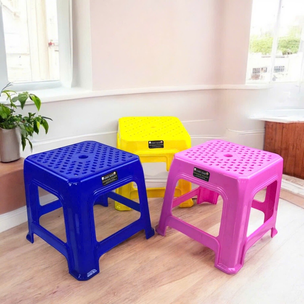 Ghế Lùn Mặt Lỗ Và Hoa Văn Chú Ngựa Vinh Nam Plastic Ghế Nhựa Lùn Cao Cấp Ghế Ngồi Bằng Nhựa 023-037