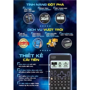 Máy tính Casio FX-880BTG ( 3 màu).