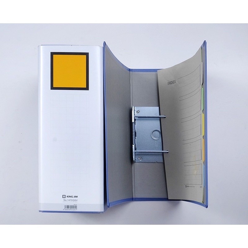 File bìa còng ống King Jim 1478GSV A4 nhiều cỡ. -