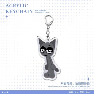 Sprunki Q Phiên Bản Keychain Sinh Viên Ba Lô Mặt Dây Chuyền Phụ Kiện Quà Tặng Cho Bạn Bè Vui