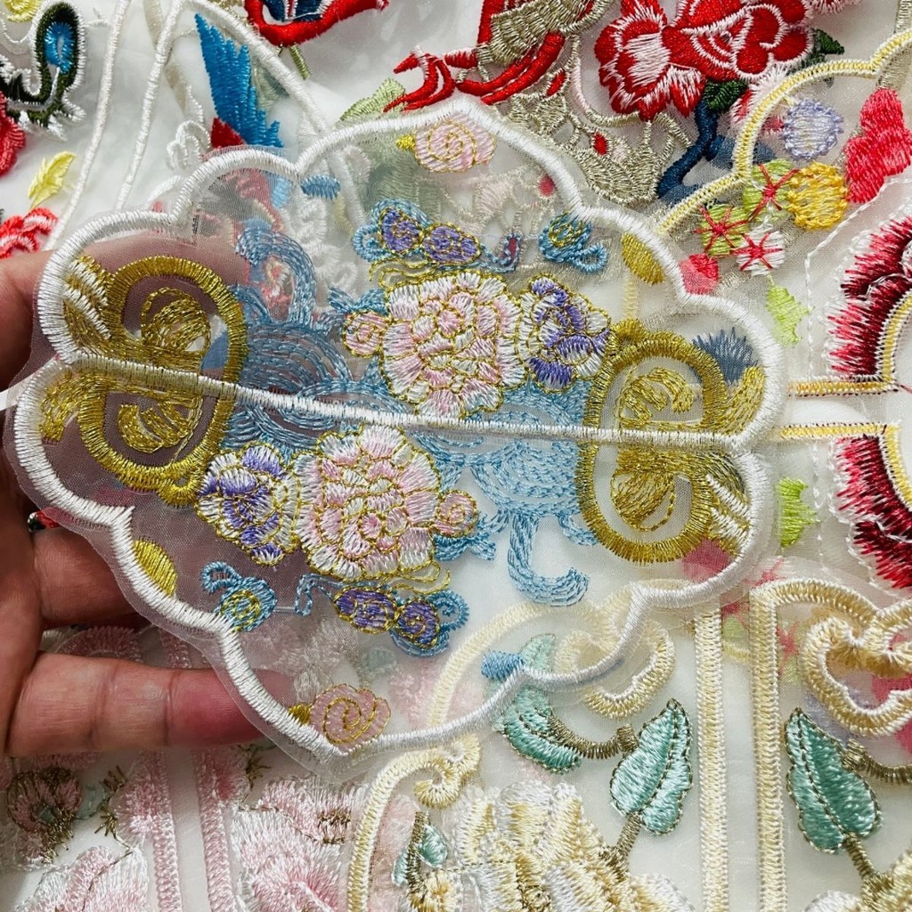 Phong Cách Trung Hoa Thêu Vải Dán Mới Phong Cách Trung Hoa Thêu Quần Áo Trang Trí Vĩnh Viễn Thêu Miếng Dán Tự Làm Sửa Chữa Lỗ Vải Có Thể Giặt Được Miếng Dán Nhiều Hơn nữa