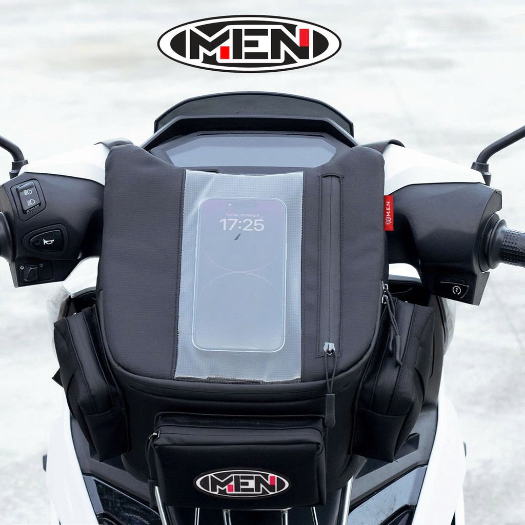 Túi treo đầu xe máy đường phố vải PVC cao cấp Men K3-K5 nhiều ngăn chứa đồ tiện dụng [CÓ SẴN]