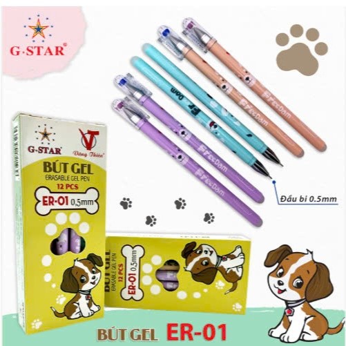 [ BÁN 3 CÂY ] Bút gel xoá được Gstar G Star ER-01