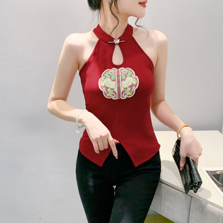 Áovest nữ Hanfu thêu dây, phù hợp mặc Tết Nguyên Đán và mùa hè