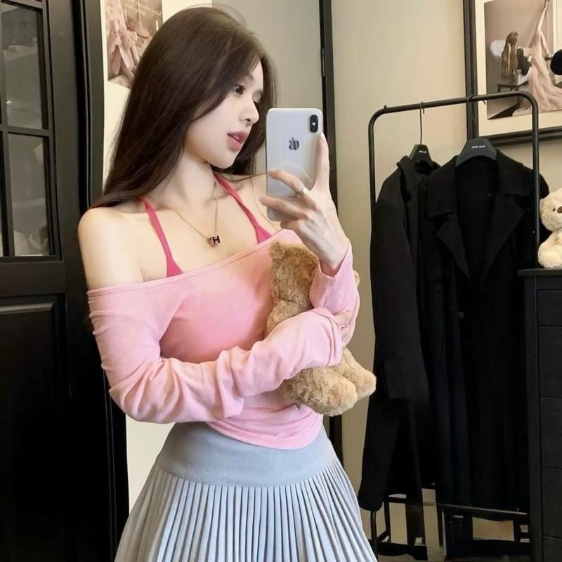 Set áo 2 mảnh Cotton xuyên thấu dáng dài kèm áo dây trong, set basic mùa hè đi biển