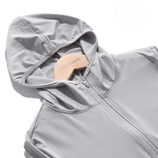 DICHUANGZHE Áo khoác dài tay có mũ trùm đầu bằng lụa băng nhẹ chống nắng Baggy Coat