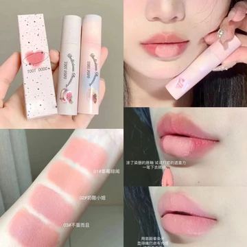 Nhung Khỏa Thân Kem Chống Thấm Nước Khỏa Thân Mờ Nhung Bóng Son Bóng Son Môi Son Dưỡng Môi Gợi Cảm Màu Đỏ Tint 21 Màu Nữ Trang Điểm Thời Trang Môi