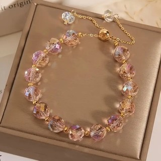 T Sang Trọng Pha Lê Bện Vòng Tay Nữ Thiết Kế Niche Vòng Tay Đơn Giản Sinh Viên Bạn Gái Vòng Tay Vòng Tay Trang Sức