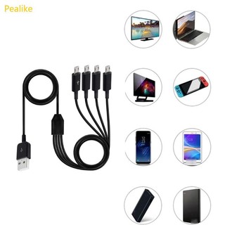 4 in 1 Micro USB Charger Cable Multi Charger Cable for School, Travel, Home Use