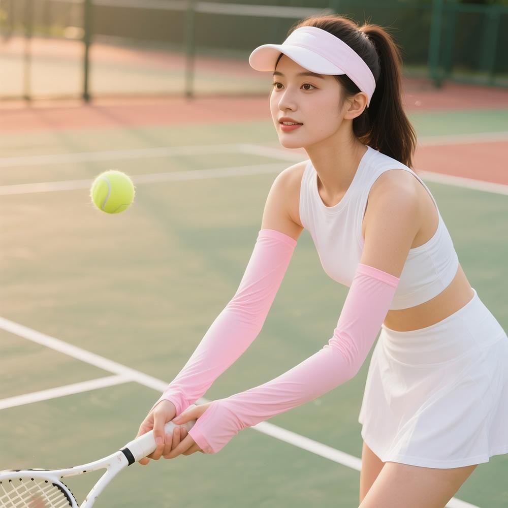 RTJIFSS Áo chống nắng cánh tay thoáng khí, nhanh khô, co giãn chống tia UV, phù hợp mùa hè khi câu cá và chạy bộ