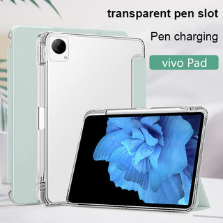 Ốp bảo vệ khe cắm bút mềm TPU trong suốt cho Vivo Pad SE 12.3 2025 Pad5 Pro 13 inch 2025 Pad 3Pro Air11.5 Pad2 12.1 Pad11 iQOO Pad12.1 inch