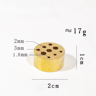 Chân Đế Cắm Nhang Đồng Nguyên Chất, Mini 9 Lỗ, Chuyên Dùng Cho Nhang Trầm Tây Tạng