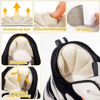 [Đến 3-5 ngày] - Miếng đệm gót chân đế nhẹ - Kích thước cắt có thể điều chỉnh cho giày thể thao, chống mài mòn chân, Đệm giảm đau gót chân, Hoàn hảo để sử dụng hàng ngày