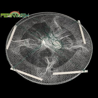 [Fernweh] 1Pc 4 Lỗ Câu Cá Có Thể Gập Lại Cá Cua Mồi Lưới Bẫy Tôm Hùm Fishnet Đúc Nhúng Lồng Bẫy Cá Đúc [MỚI]